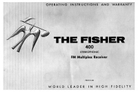 Fisher 400 - Owners Manual